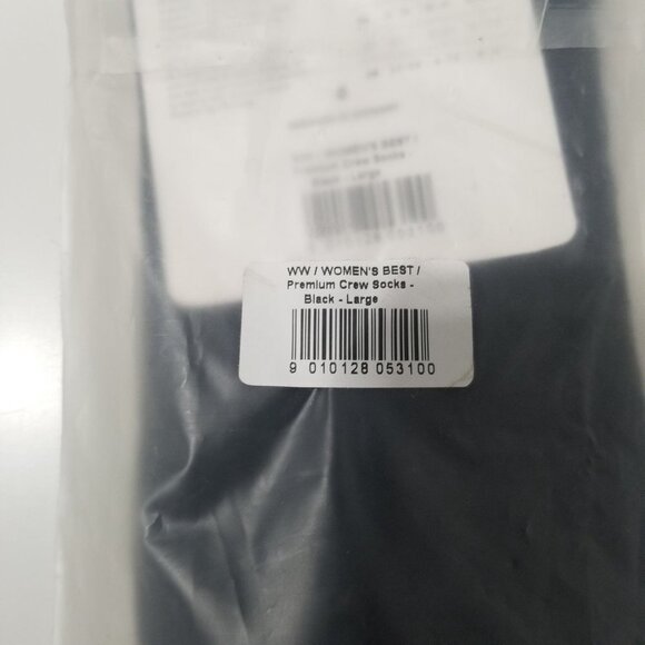 NWT WOMEN'S BEST‎ Crew Socks (1PK) Color Black Size L - Picture 9 of 9
